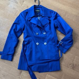 NWT Express Blue Trench Coat in Medium